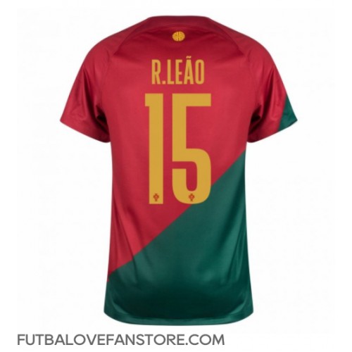 Portugalsko Rafael Leao #15 Domáci futbalový dres MS 2022 Krátky Rukáv